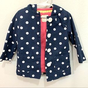 ☔️Old Navy Polka Dot Hoodie Coat Jacket
